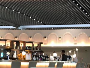 Free bar at Rome airport VIP lounge