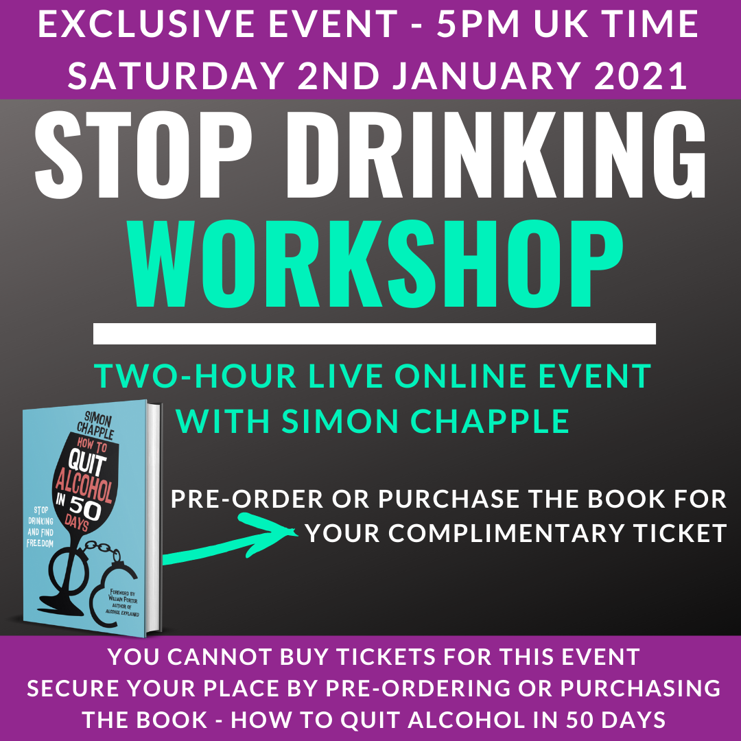 STOP DRINKING WORKSHOP - FREE SOBRIETY EVENTS